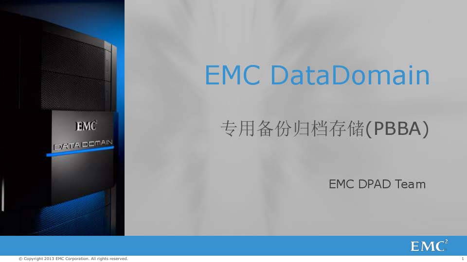 戴尔EMC Data Domain备份解决方案